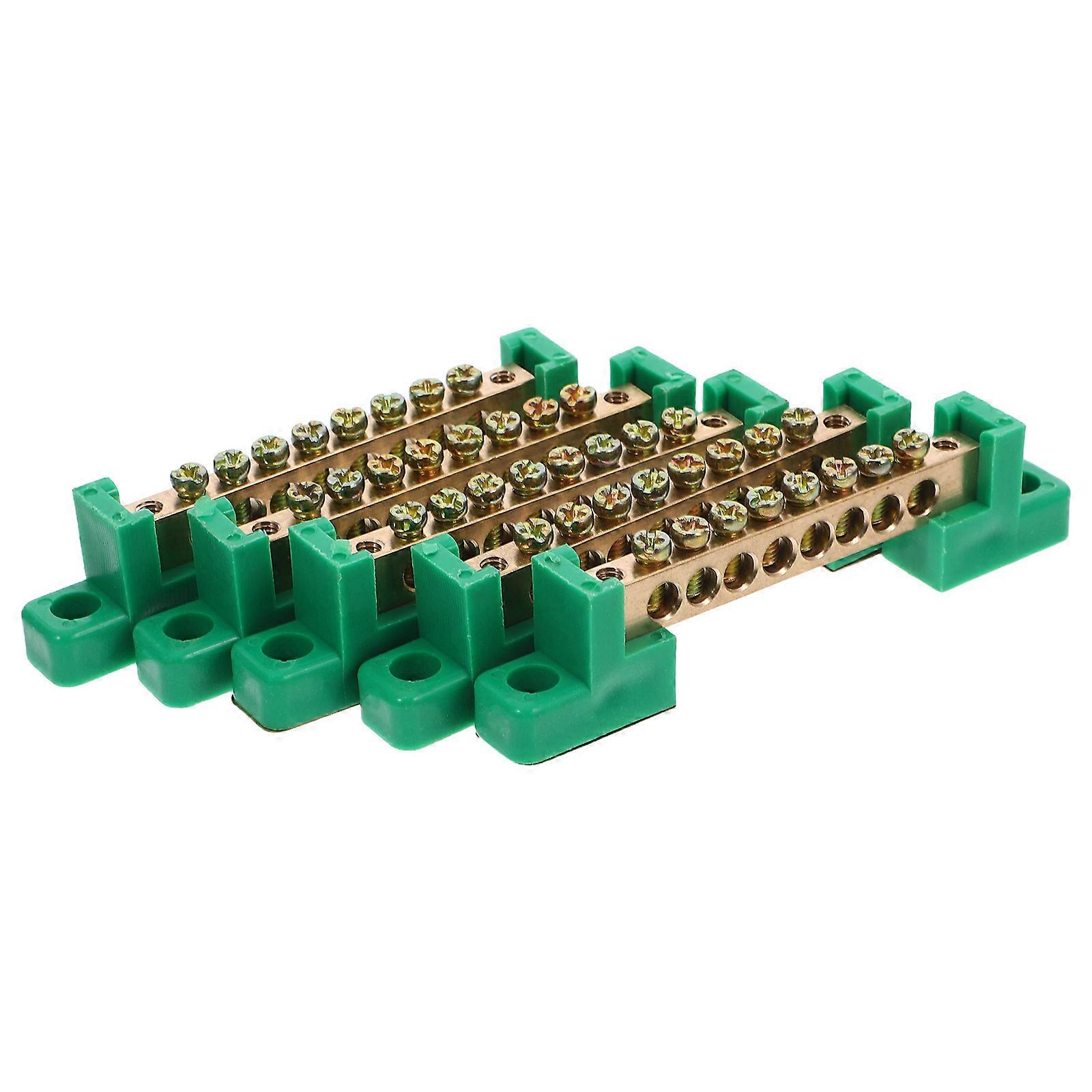5pcs Copper Terminal Blocks Connector Electrical Terminal Block Wire Connectors