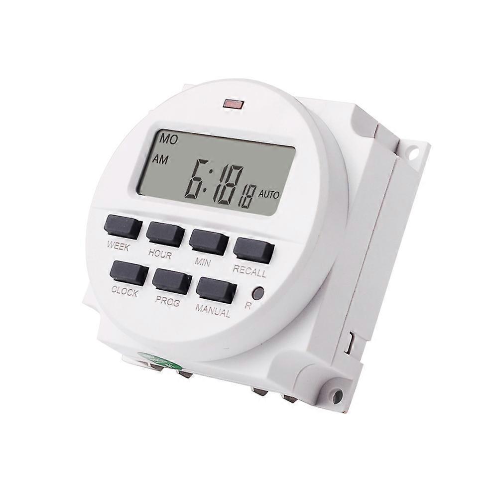 Electric Timers TM618N-2 Digital Lcd Programmable Timer For Streetlight Industrial Use 1Pack