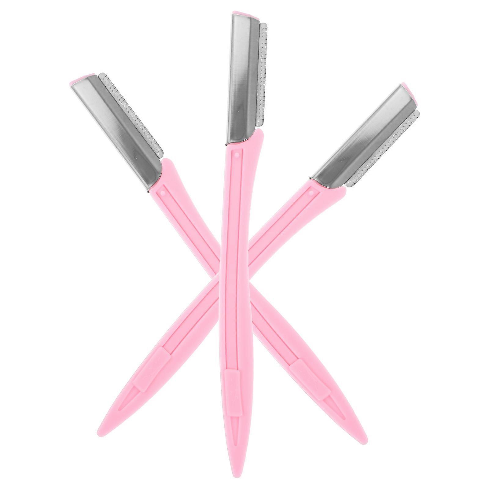 3Pcs Portable Stainless Steel Makeup Tool Kit for Women Multi Color Size