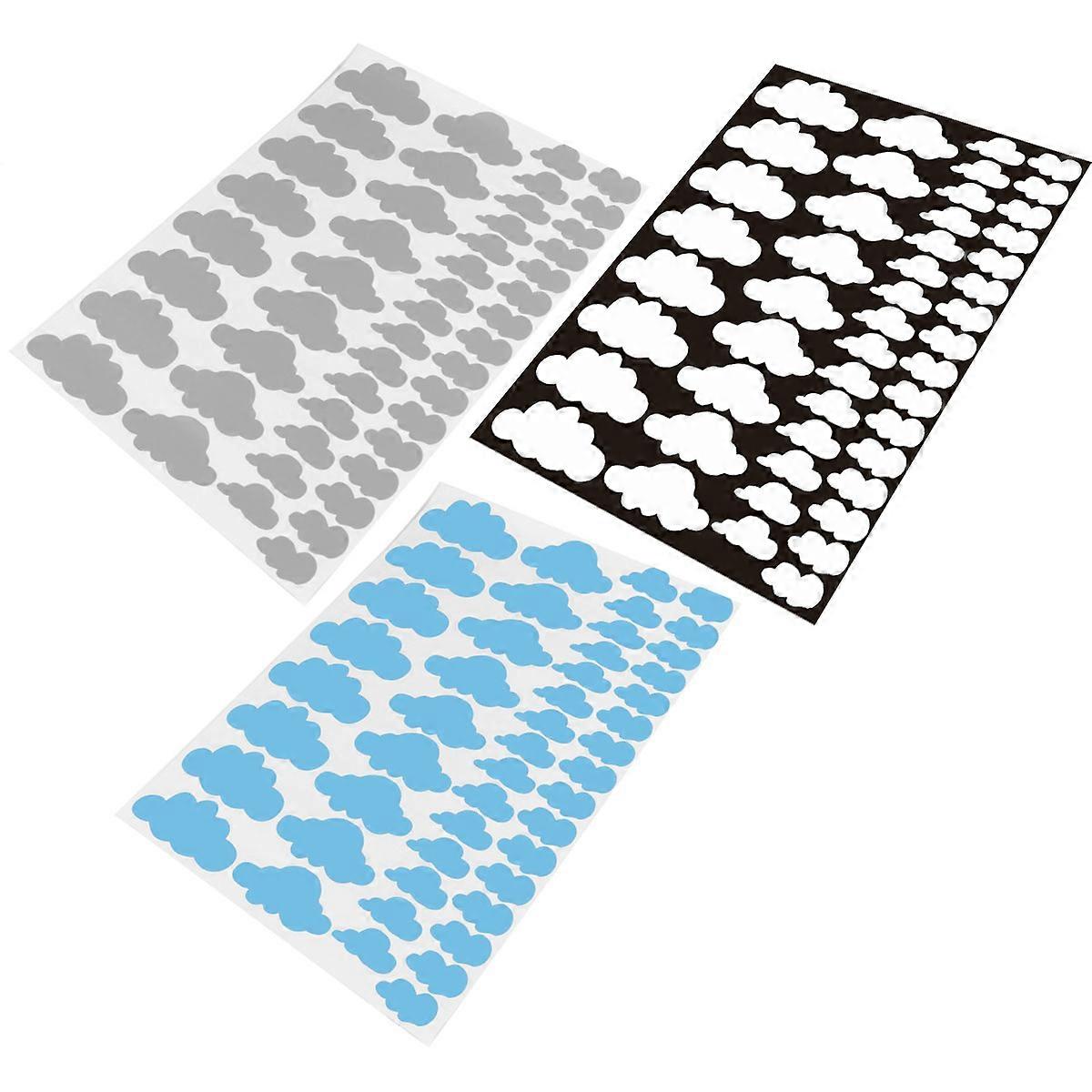 Self-Adhesive Lovely Wallpaper Clouds Wall Sticker for Decor 3Pcs