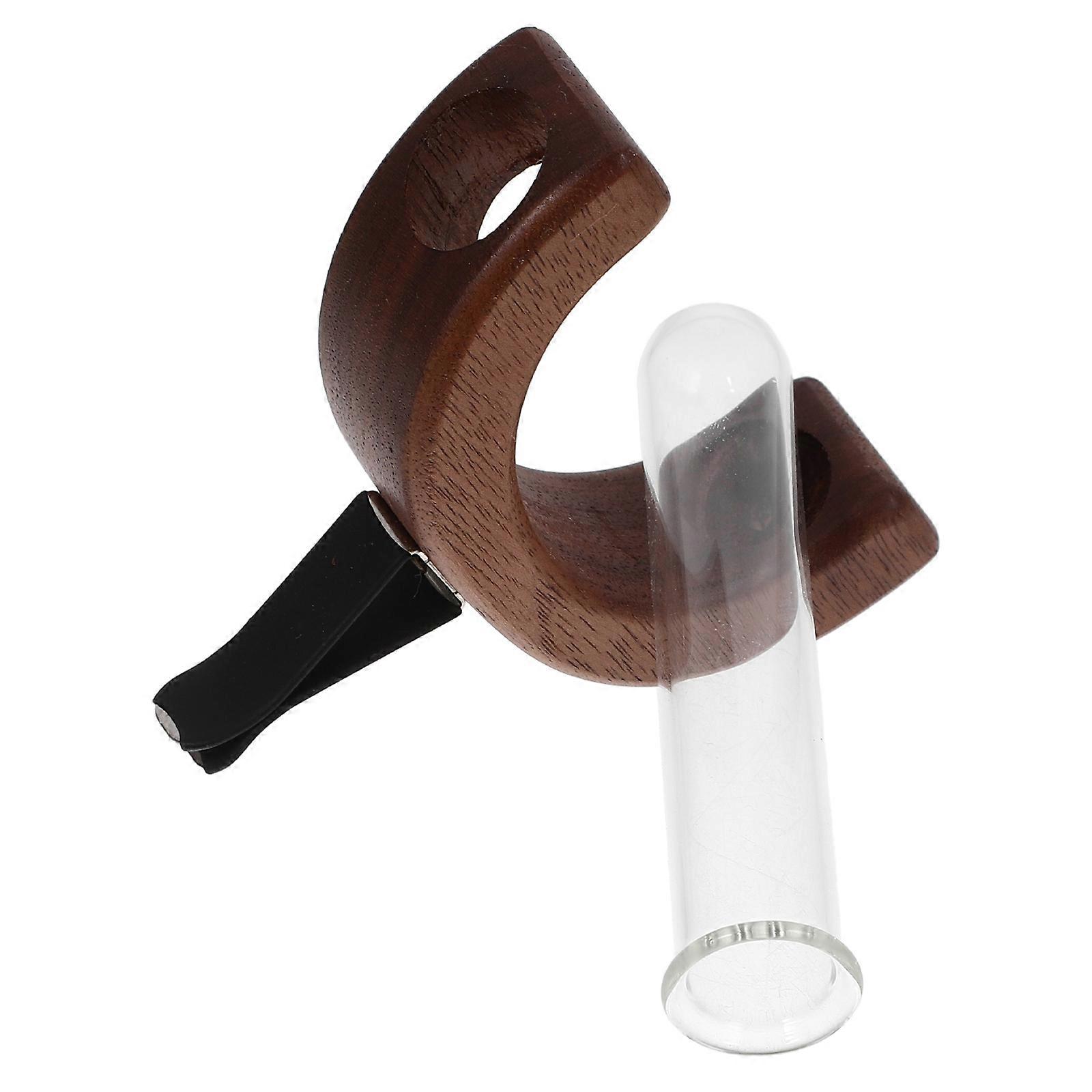Car Vase Vent Clip Air Freshener For Car Owners In-car Use Coffee Glass Vial 1Pcs