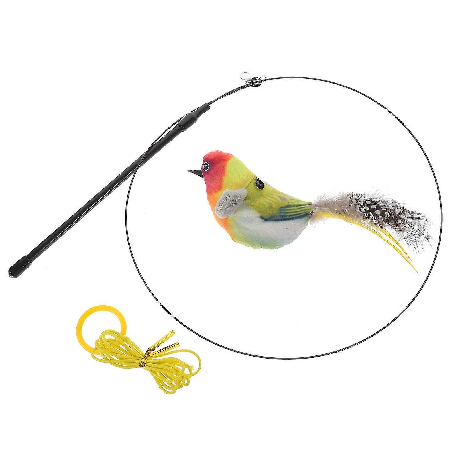 Flying Bird Cat Toy Cat Teasing Stick Set Mint Aroma Release 94x0.7cm Hunting Instinct Stimulation 1 Set
