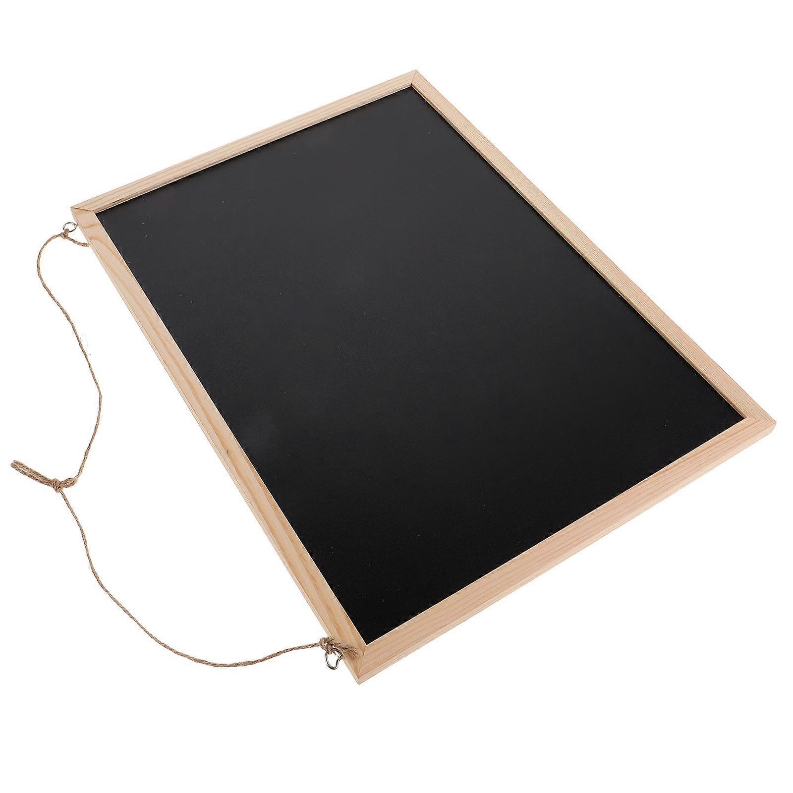 Versatile Wooden Chalkboard Sign for Wall Display – Ideal for Menus and Art with Effortless Mounting
