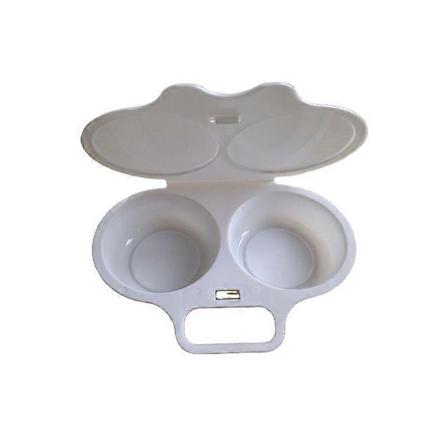 1pc Kitchen Microwave Round Egg Cooker 2pcs