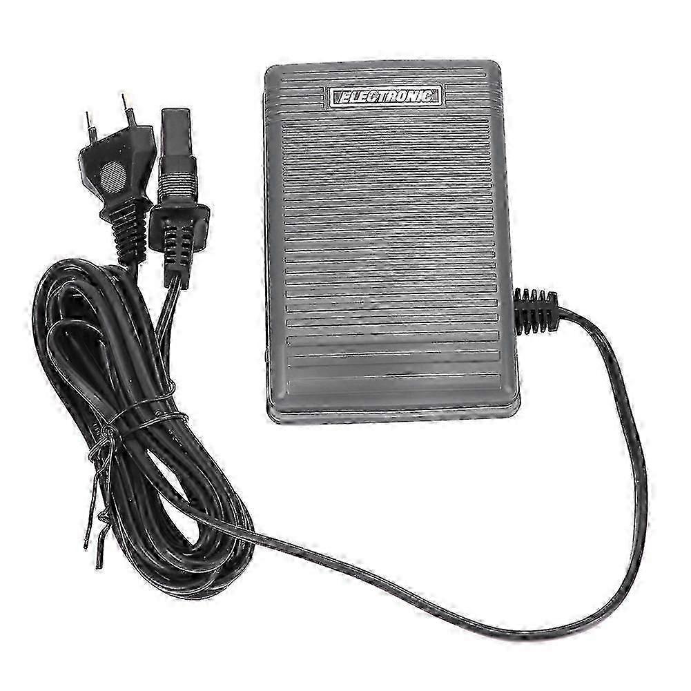 Foot Control Pedal Controller Switch &amp; Power Cable for Brother Sewing Machine 220-240V EU Plug