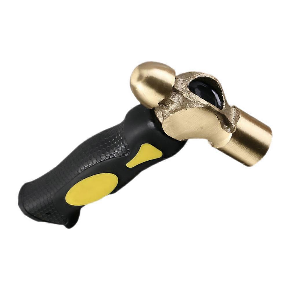 Black Brass Hammer for Home with Mallet Heads and Scaled Down Grip for Precision Striking 1Lb