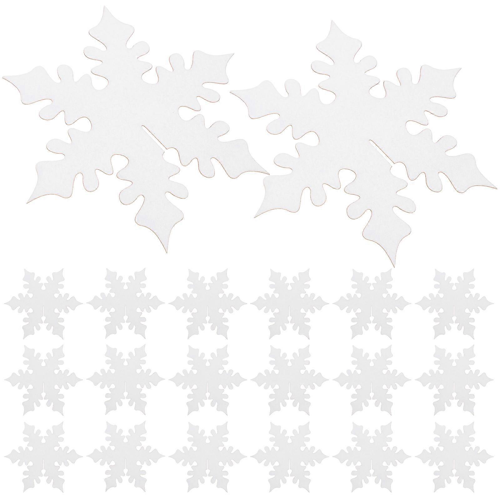 White Place Cards for Wedding Decoration with Snowflake Cutout Made of Sturdy Paper 50 Pieces