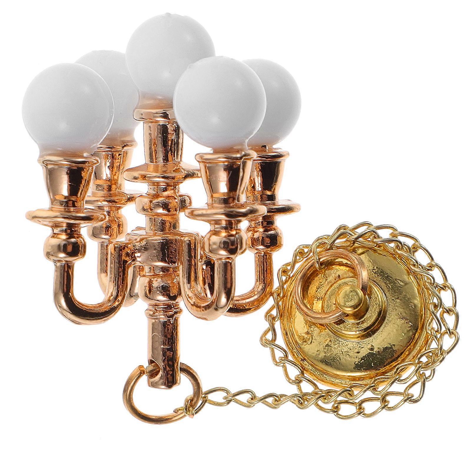 Ceiling Lamp for Decor Made of Durable Plastic Adds Warm Atmosphere to Mini House