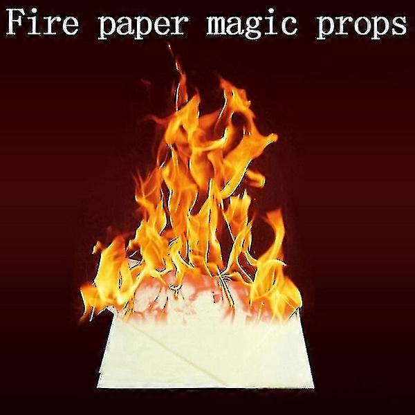 5 pcs 20*25cm Flash Paper Flame Paper Fire Paper Magic Props Effect
