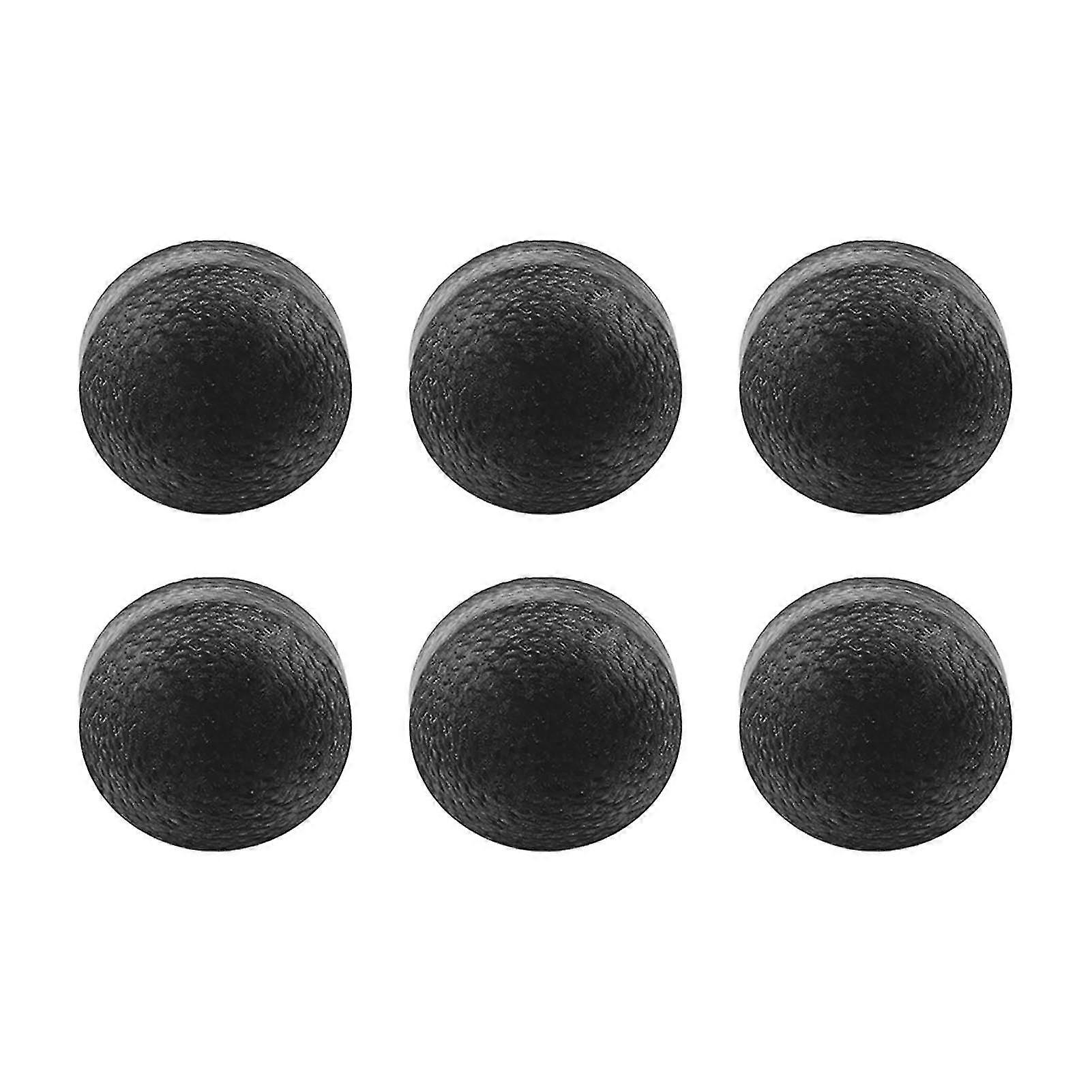 2025 6pcs billard billard queue pointes 14mm cristal billard queue pointes kit de remplacement billard queues pointes noir