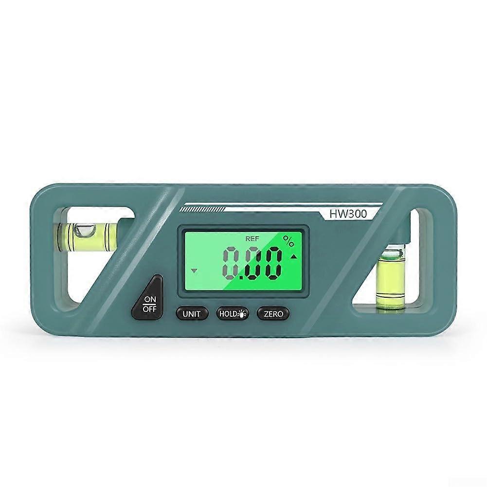 Digital Inclinometer Professional Digital Protractor 360-Degree Wide Measuring Range Cyan for Mechanical Applications