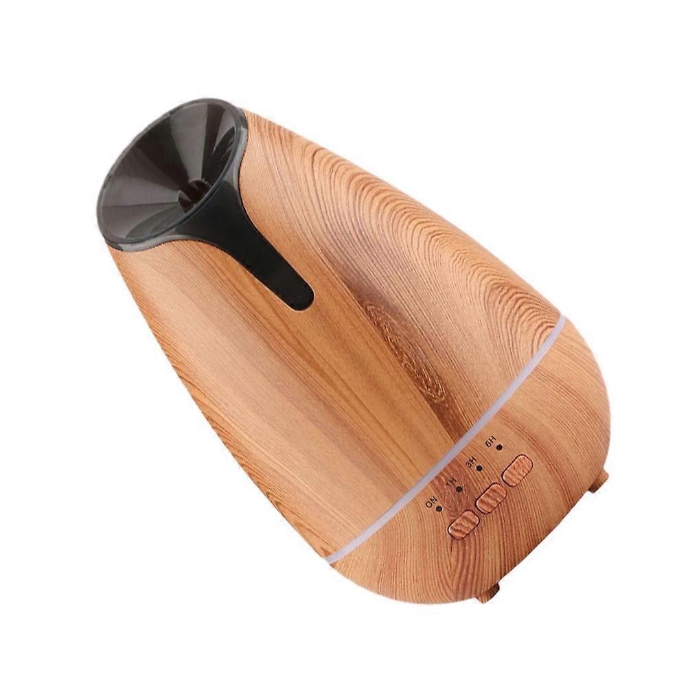 Diffusers For Home 1Set 120ml Air Humidifier With Light Brown Wood Grain Case For Bedroom Aromatherapy And Automatic Shut-off Function
