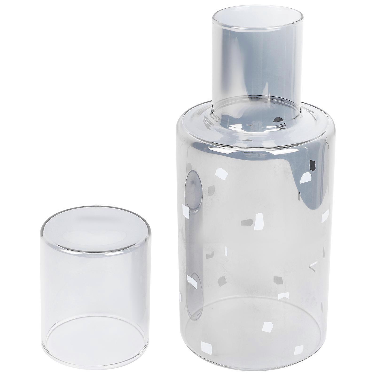 Clear Glass Cup Set With Kettle For Beverage Container Perfect For Themed Parties And Festival Gatherings With Elegant Design 1 Set