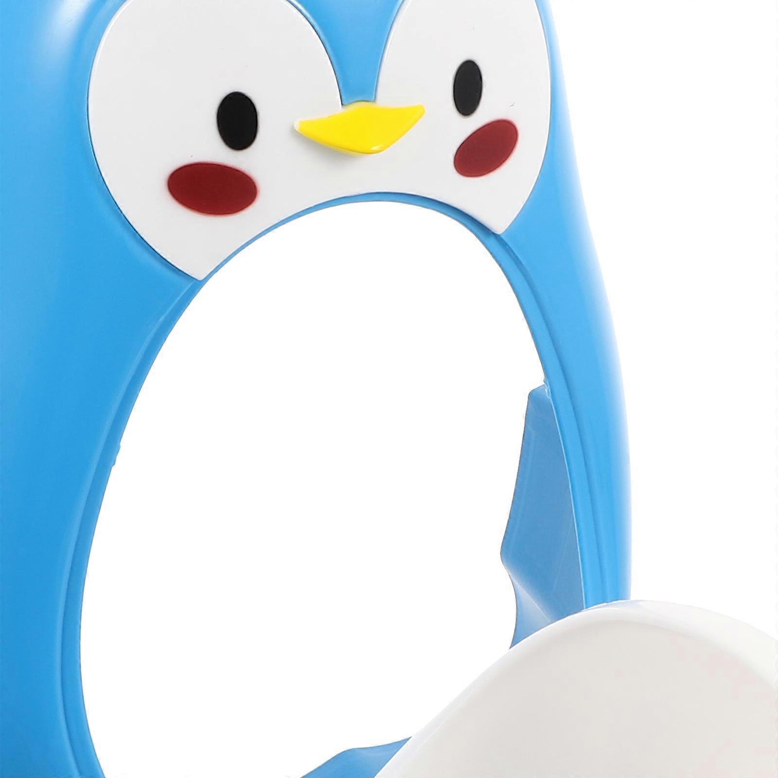 Wall Mounted Penguin Potty for Boys | Rotating Water Wheel Training Toilet with Easy Clean Urine Groove | Compact Lightweight Design for Home &