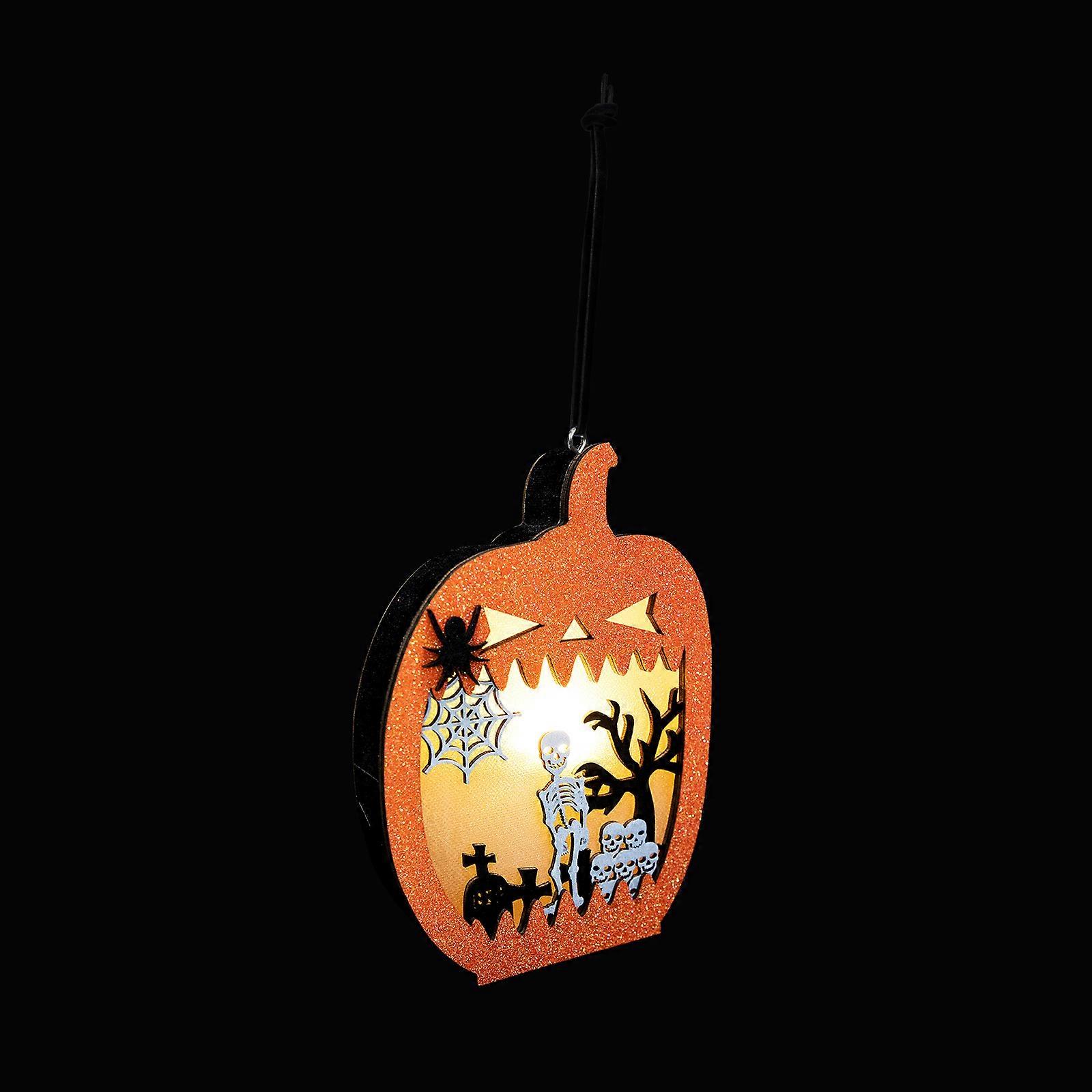 Decorative Halloween Scene Layout Light Ideal For Parties And Home Decoration Featuring Pumpkin Shape 1Set