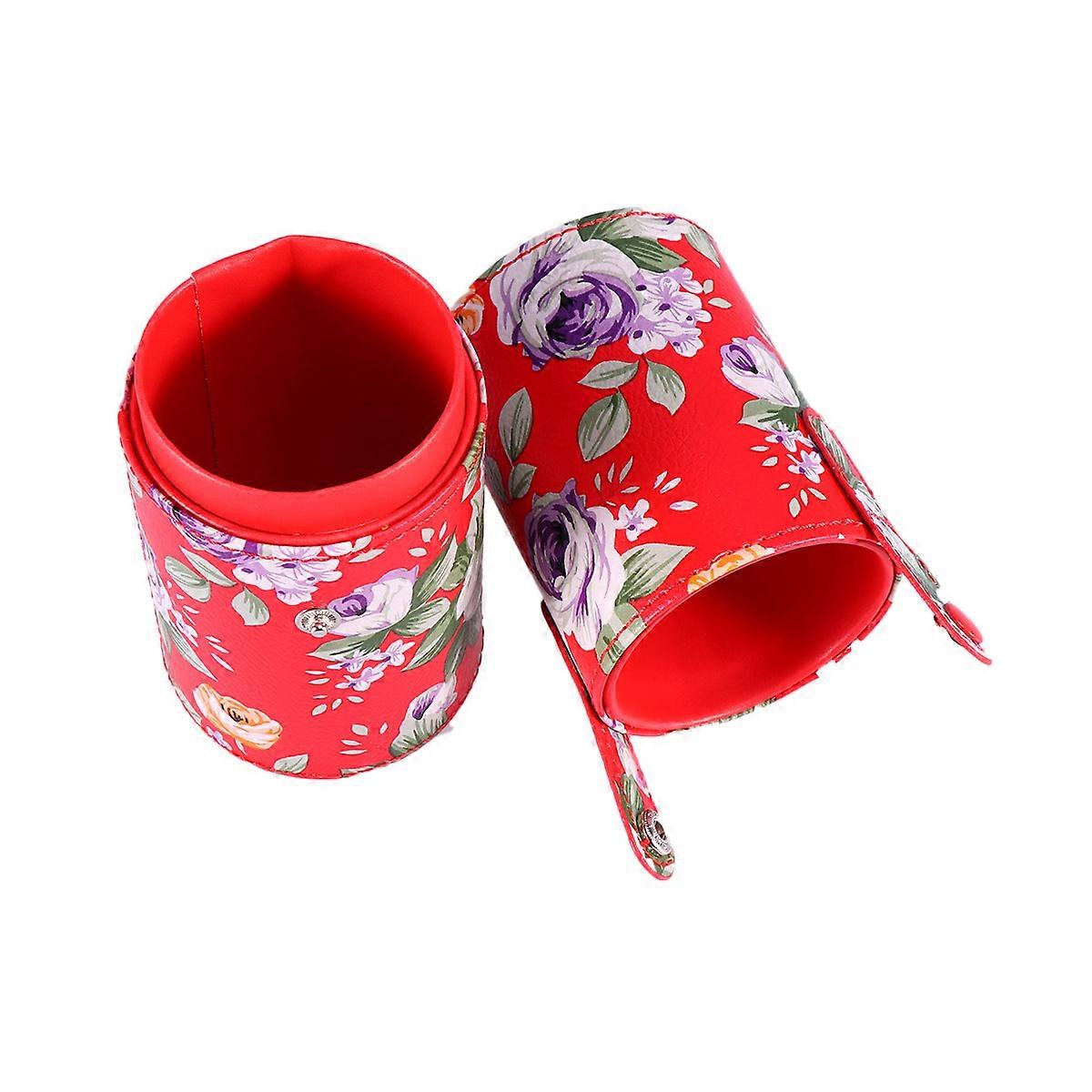 Makeup Brush Storage Bucket Travel Storage For Women 7 X 7 X 17.5 cm Multi Color Simple But Fashion 1Pack