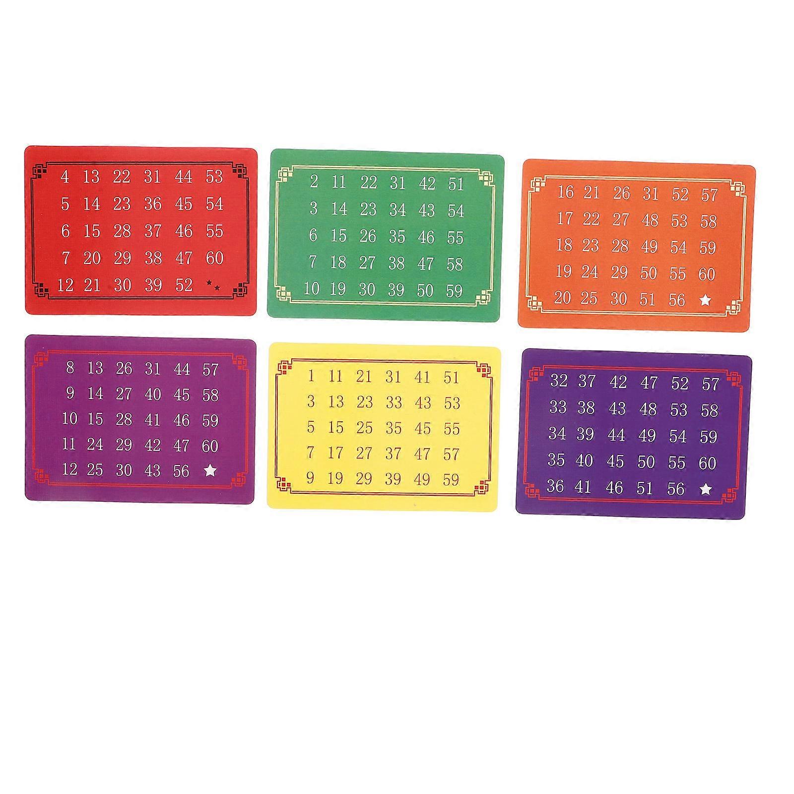 Mental Cards Number Prediction Toys For Gatherings Assorted Color Magical Interaction 5 Sets