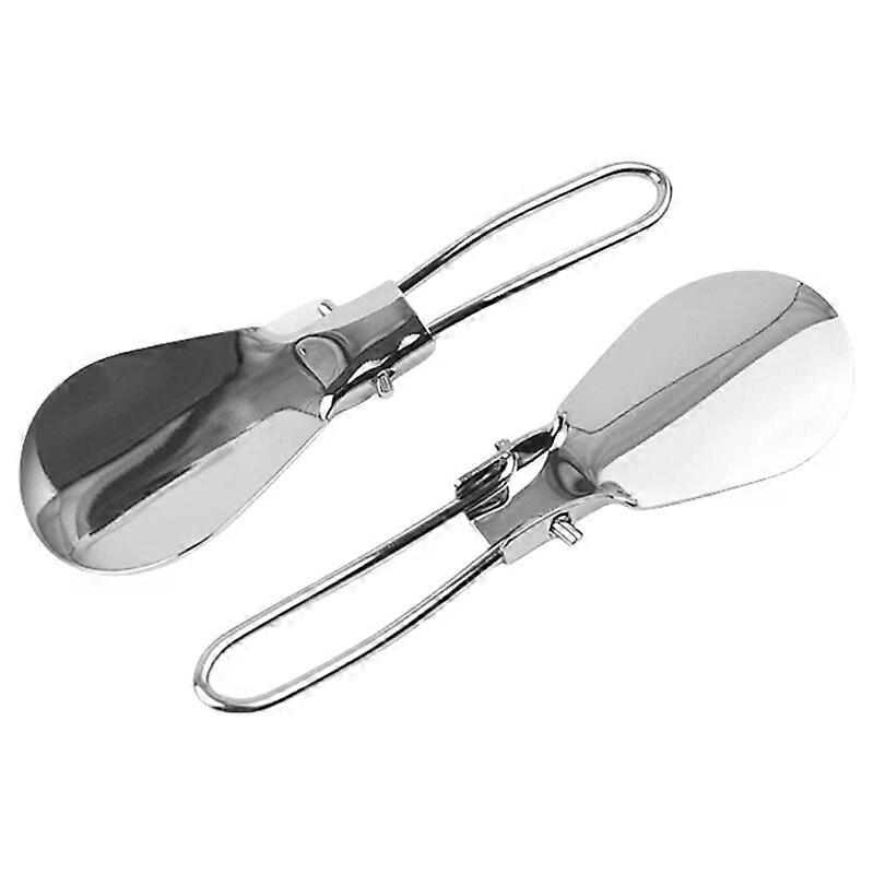 Shoehorn, 2Pcs Folding Metal Travel Shoe Lifter Tool