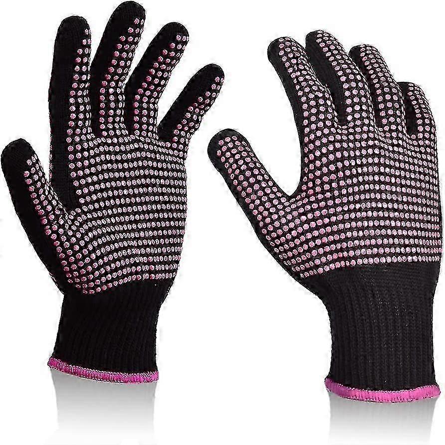 2-Pack Heat-Resistant Gloves for Styling Tools & Curling Irons Protection
