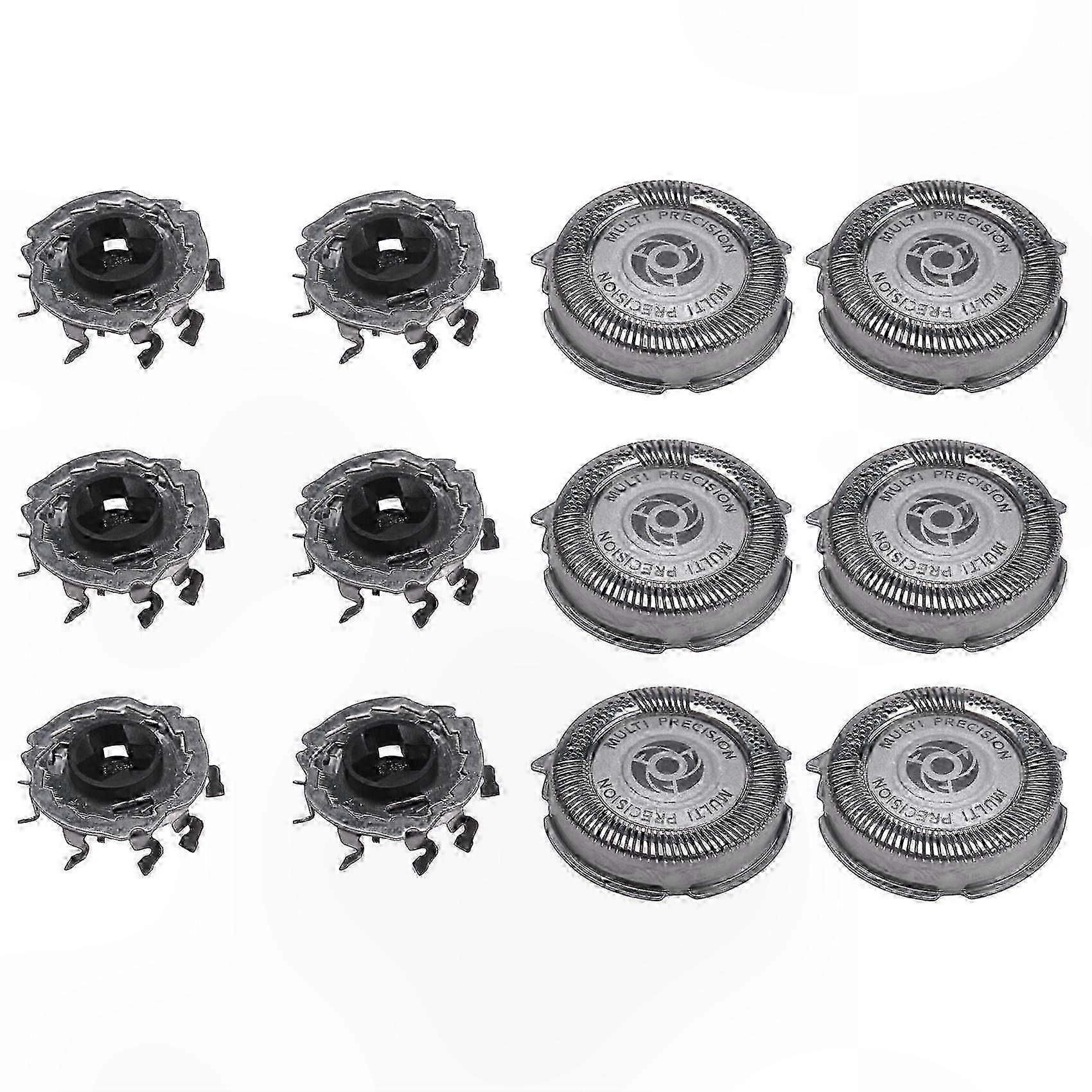 6-Pack Replacement Heads for Series 5000 Electric Shavers, MultiPrecision Blades Compatible with S5000 S5420 Models