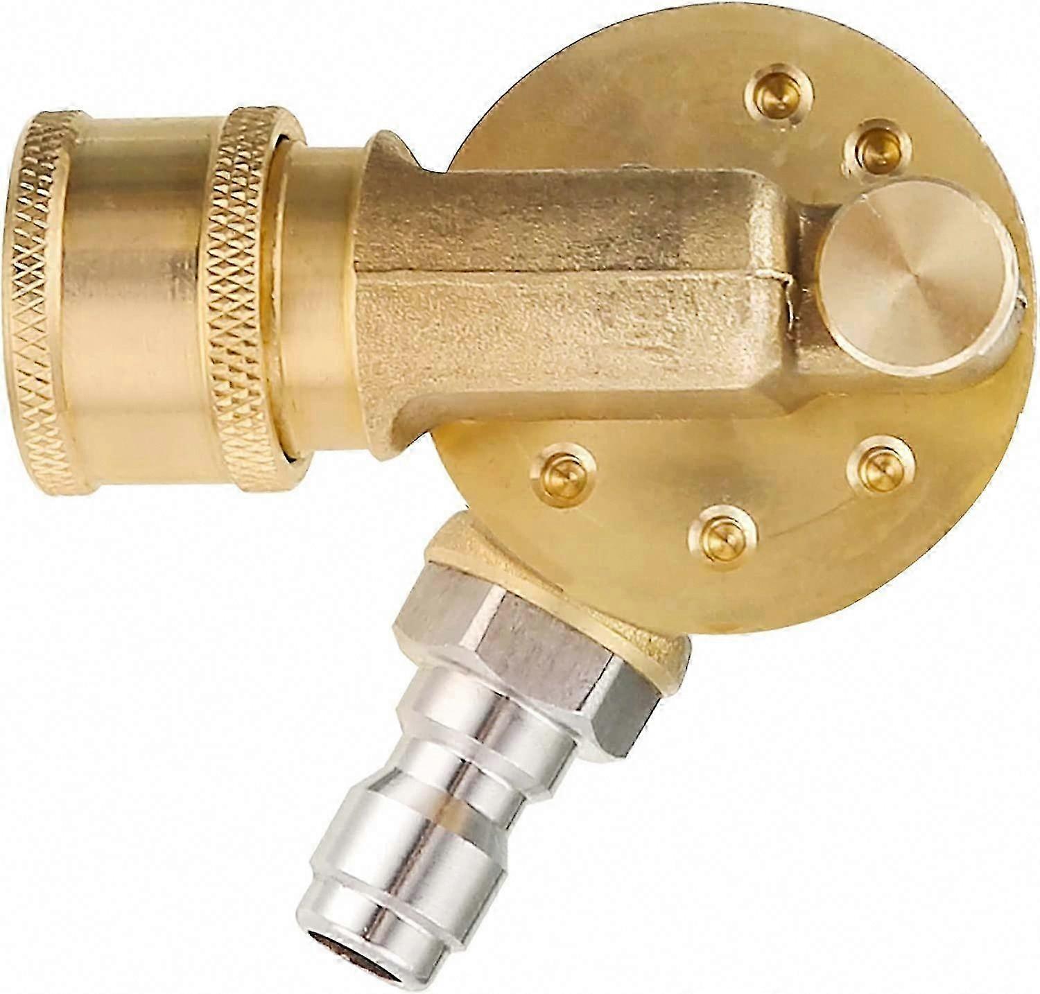 High Pressure Washer Gutter Cleaner Nozzle, 240 Degree Swivel Coupler for Quick Connect 1/4", 4500 PSI