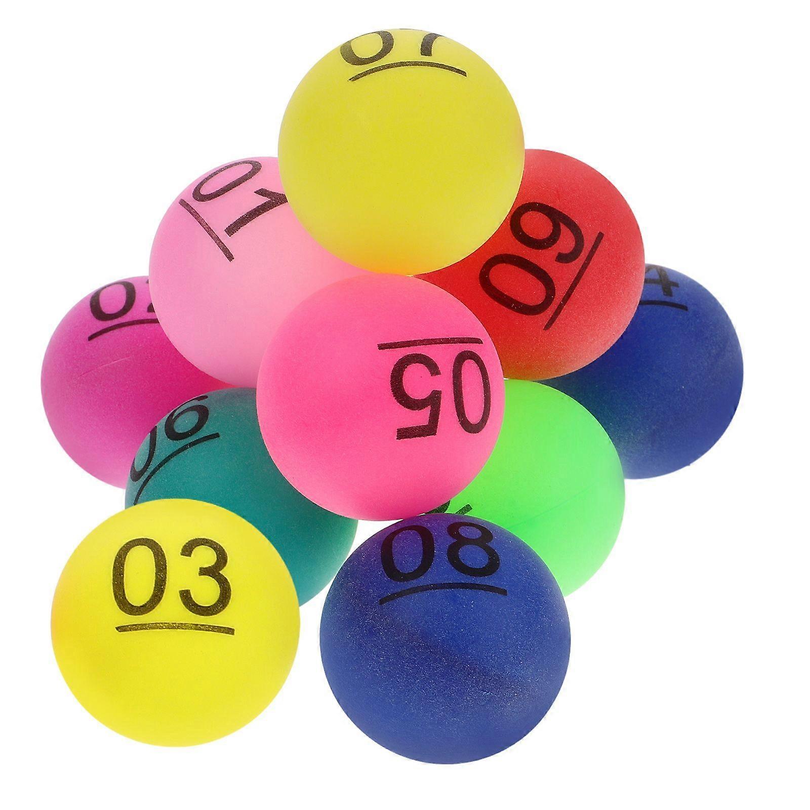 10pcs Raffle Drawing Balls Funny Lottery Balls Numbered Balls Interesting Game Balls for Home Party