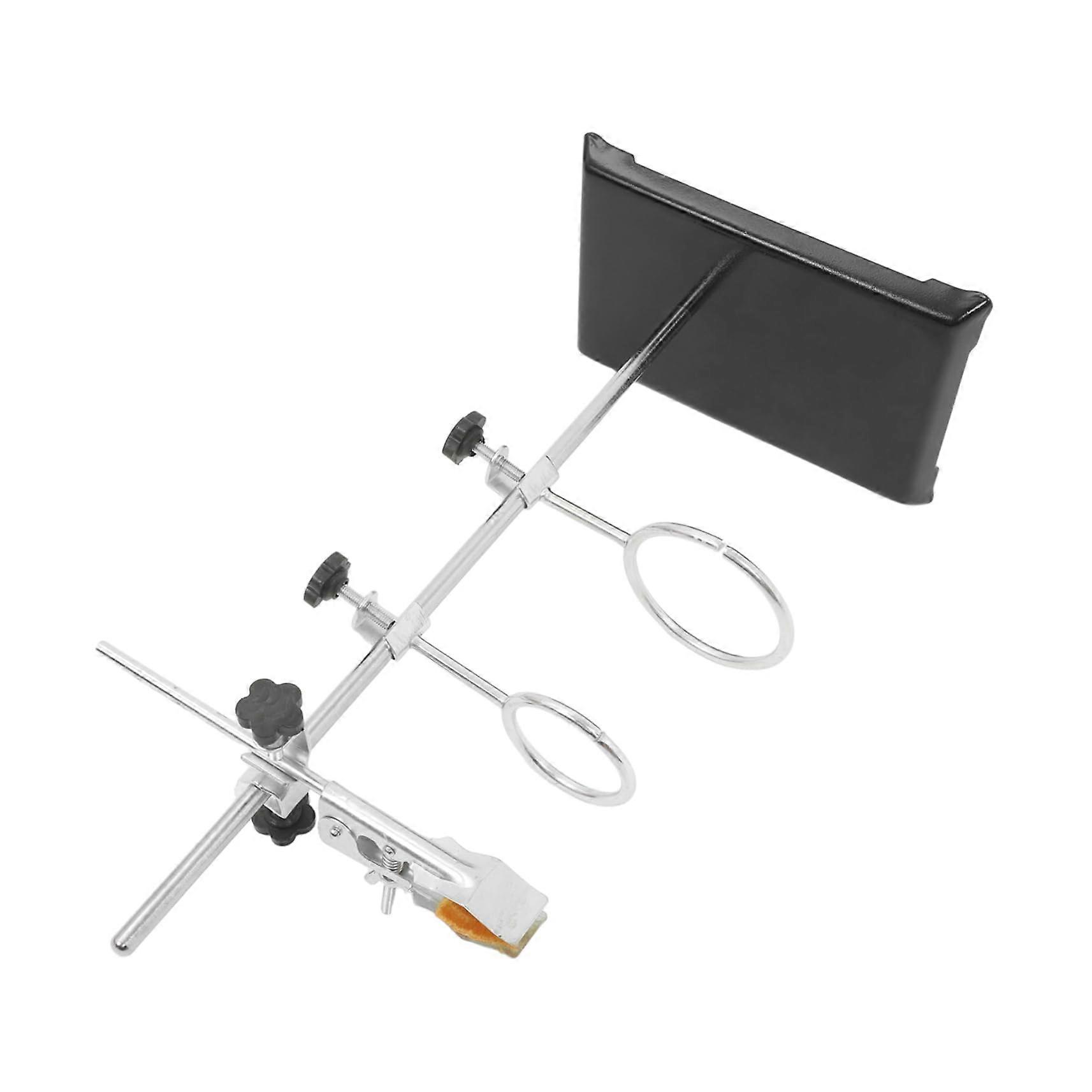 Adjustable Lab Stand Flask Clamp Holder Ring Clamp Chemistry Laboratory Equipment Metalware for Schools and Research