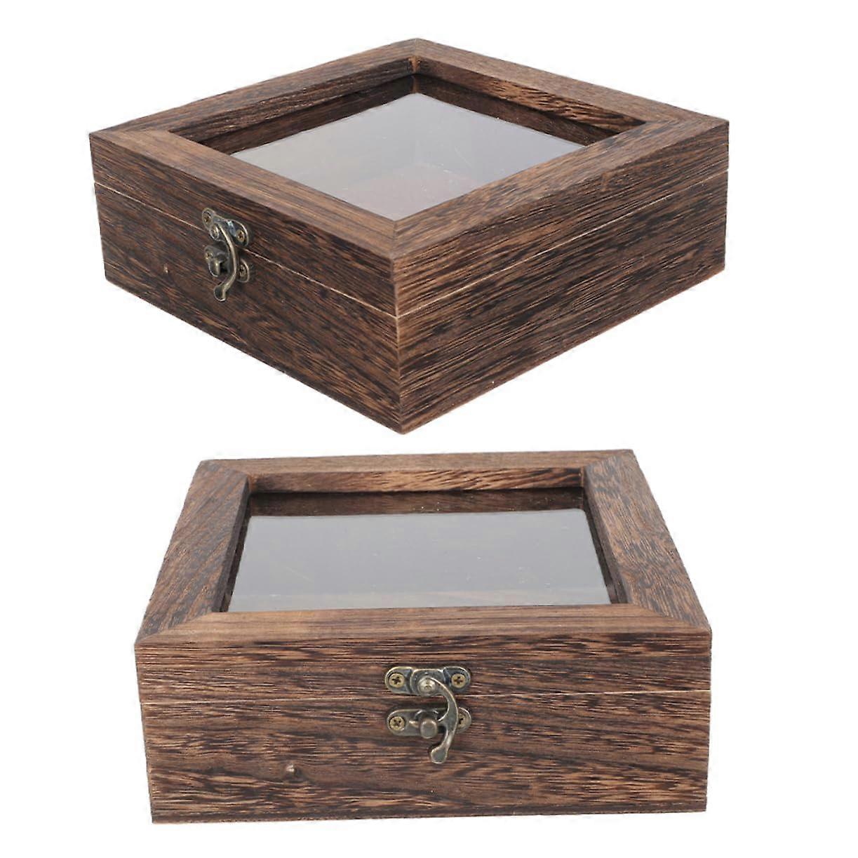 Vintage Wooden Butterfly Specimen Box Collection Lid and Dustproof Storage