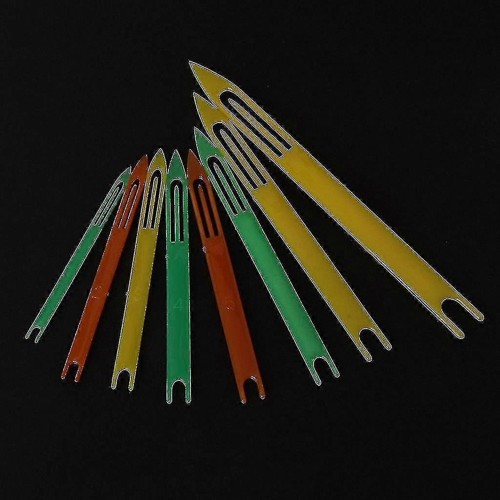8-Piece Fishing Net Repair Kit with Plastic Shuttles for Weaving and Mending Nets