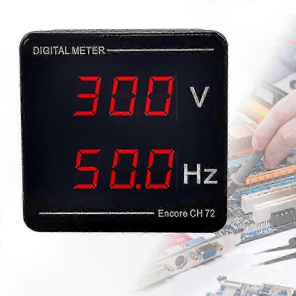Voltage & Frequency Meter Digital Display 50-500v 10-99.9hz Quick Installation