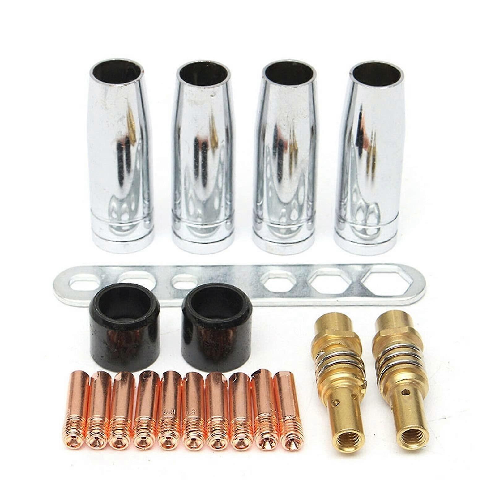 19Pcs Welding Torch MB15/150 Part Kits Accessories Nozzle Insulating Sleeve Welding nozzles