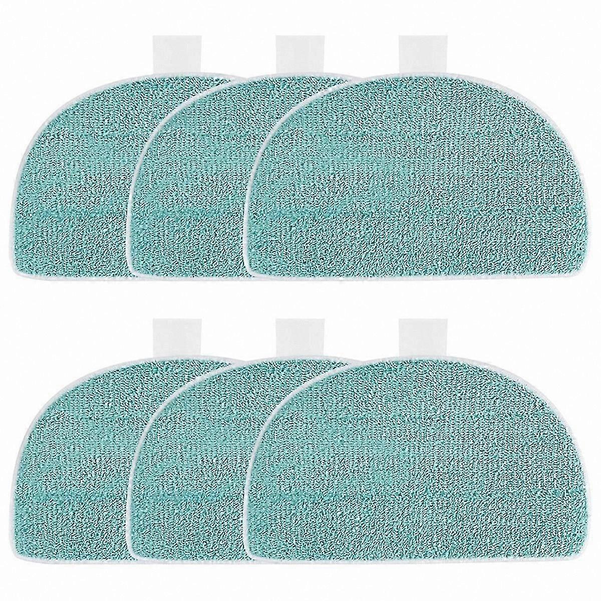 6-Pack Microfiber Mop Pads, Replacement for Steam Cleaners, Compatible with Multiple Models