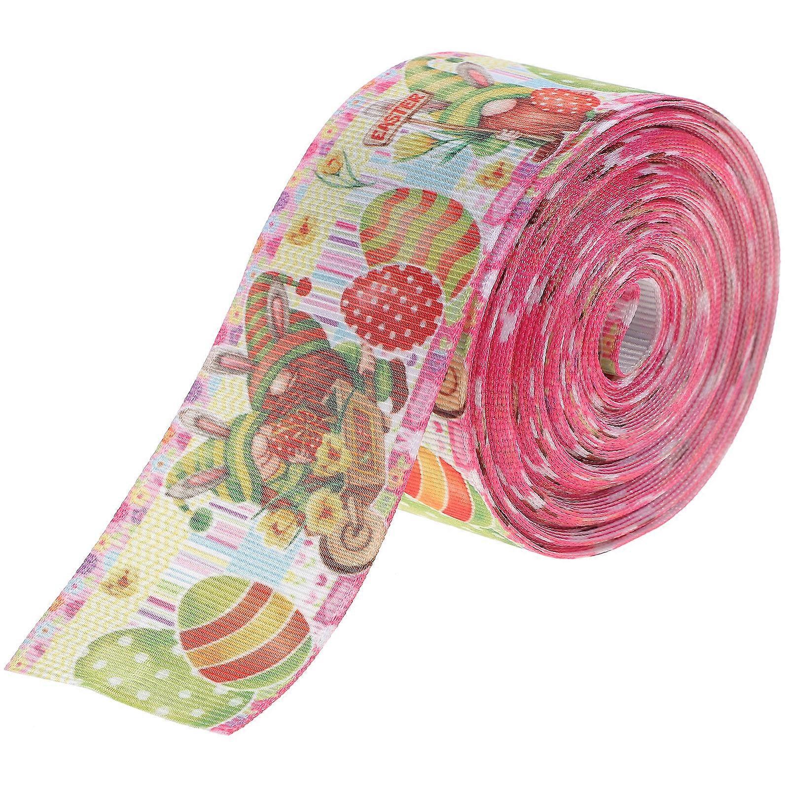 Party Ribbon Multi Color Polyester Ribbon Used for Decorating Railings Chairs and Large Satin Bow 1 Roll