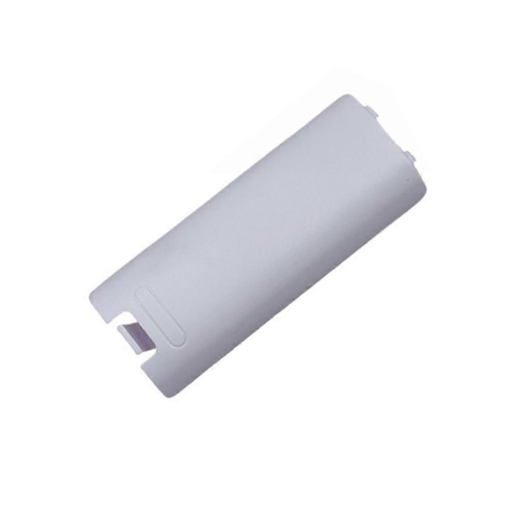 For WII Handle Batteries Cover Rear Shell Cover Right Handle Battery Rear Protective Cover Battery Compartment Cover (1 PC White)