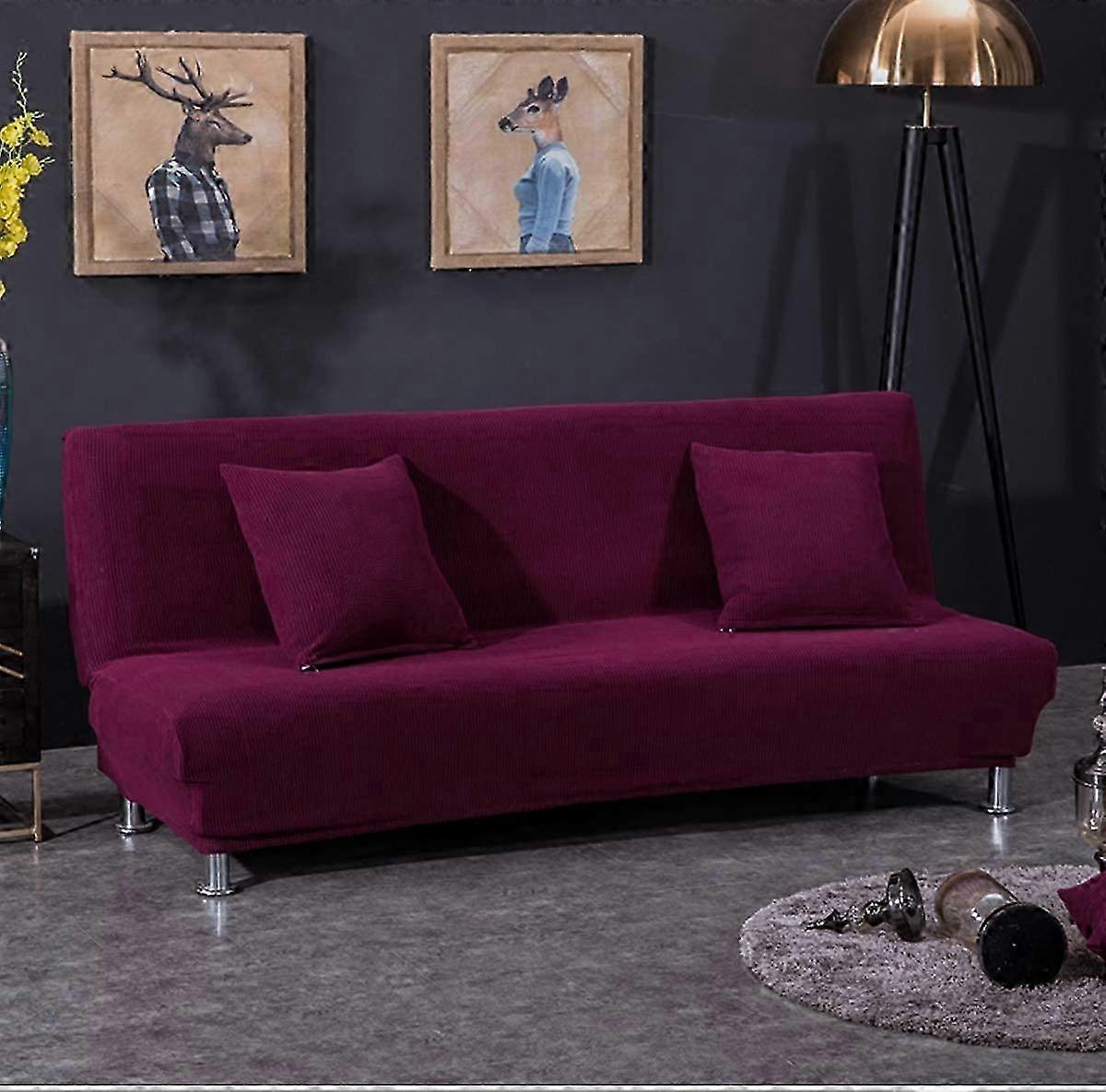 Sofa cover without armrests stretch cover slipcover for sofa bed