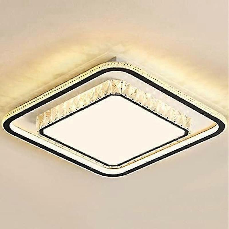 Ceiling Lamp With Remote Control Creative Dimming Lights Square Cry...