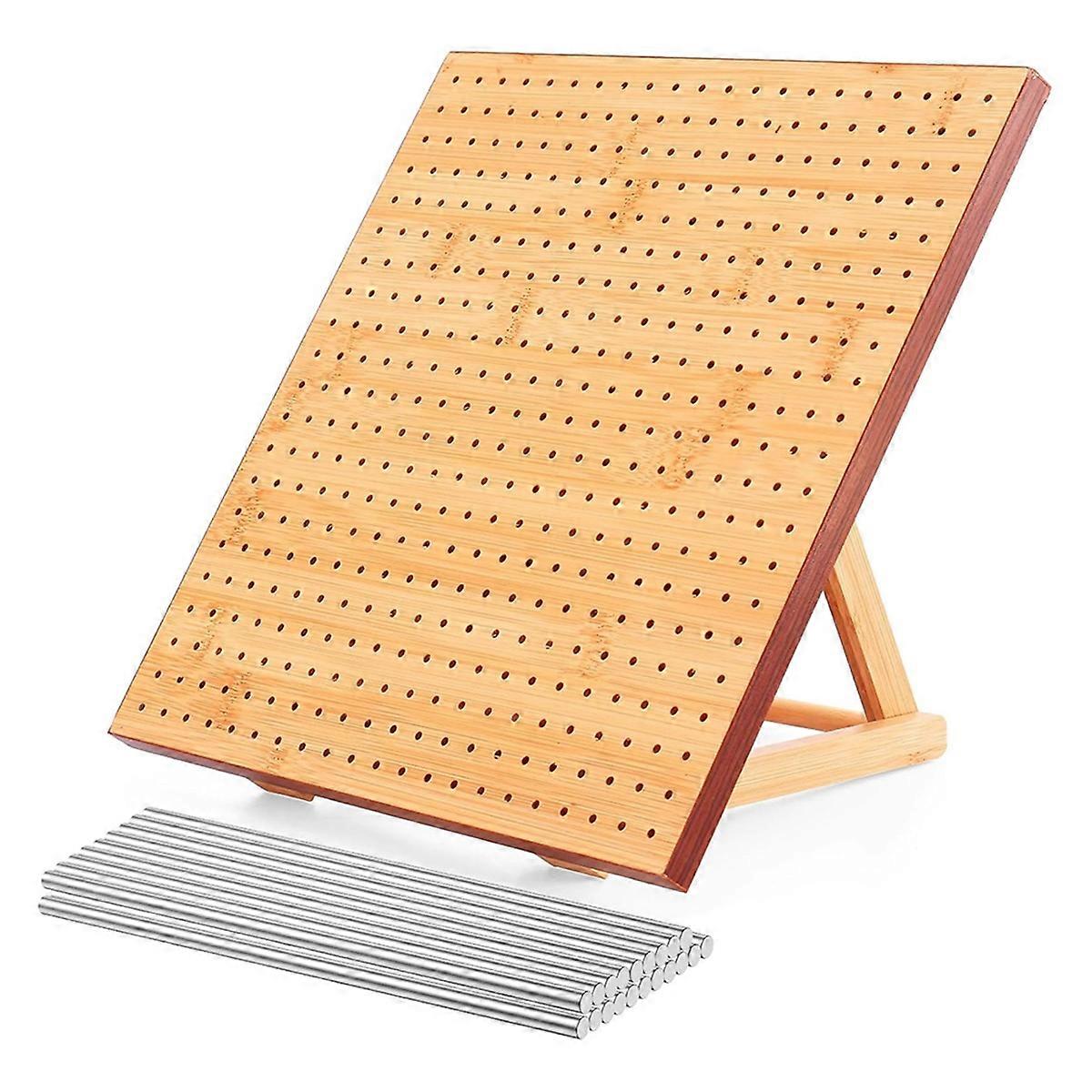 11.4 inch Crochet Blocking Board with 20 Pins/Pegs, Blocking Board