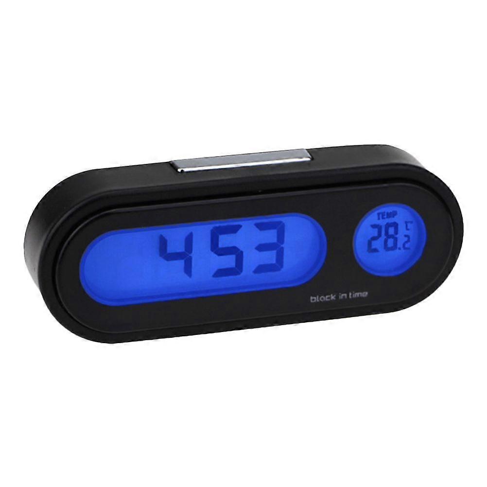 1pc Car Dashboard Thermometer High Precision Electronic Clock Mini Thermometer