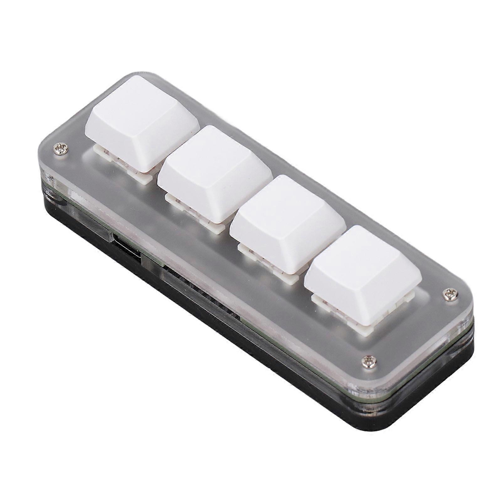 4-Key Mechanical RGB Gaming Keyboard Dustproof Red Switch USB-C