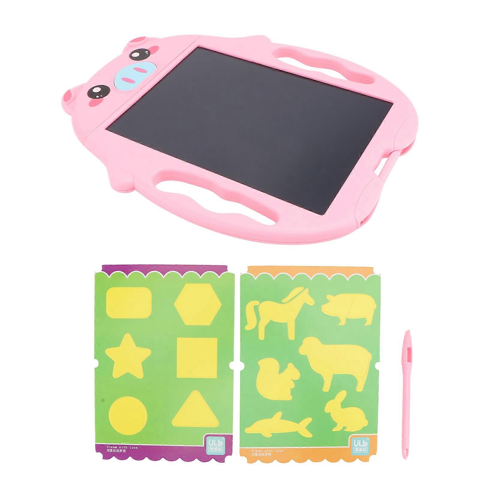 Writing Board For Children 32x25cm Pink LCD Erasable Drawing Board With 1 Set Pen Excellent For Birthday Gift