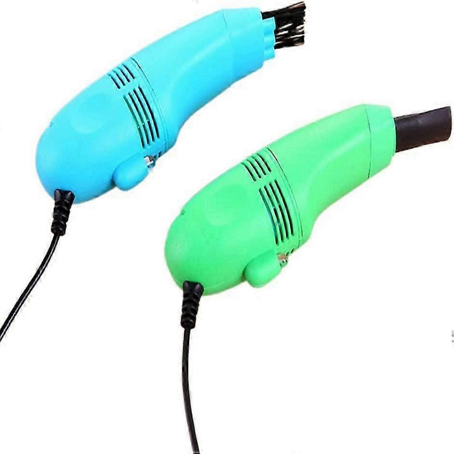 2Pcs Mini Vacuum Cleaner USB Keyboard Cleaner Notebook Keyboard Cleaning Brush