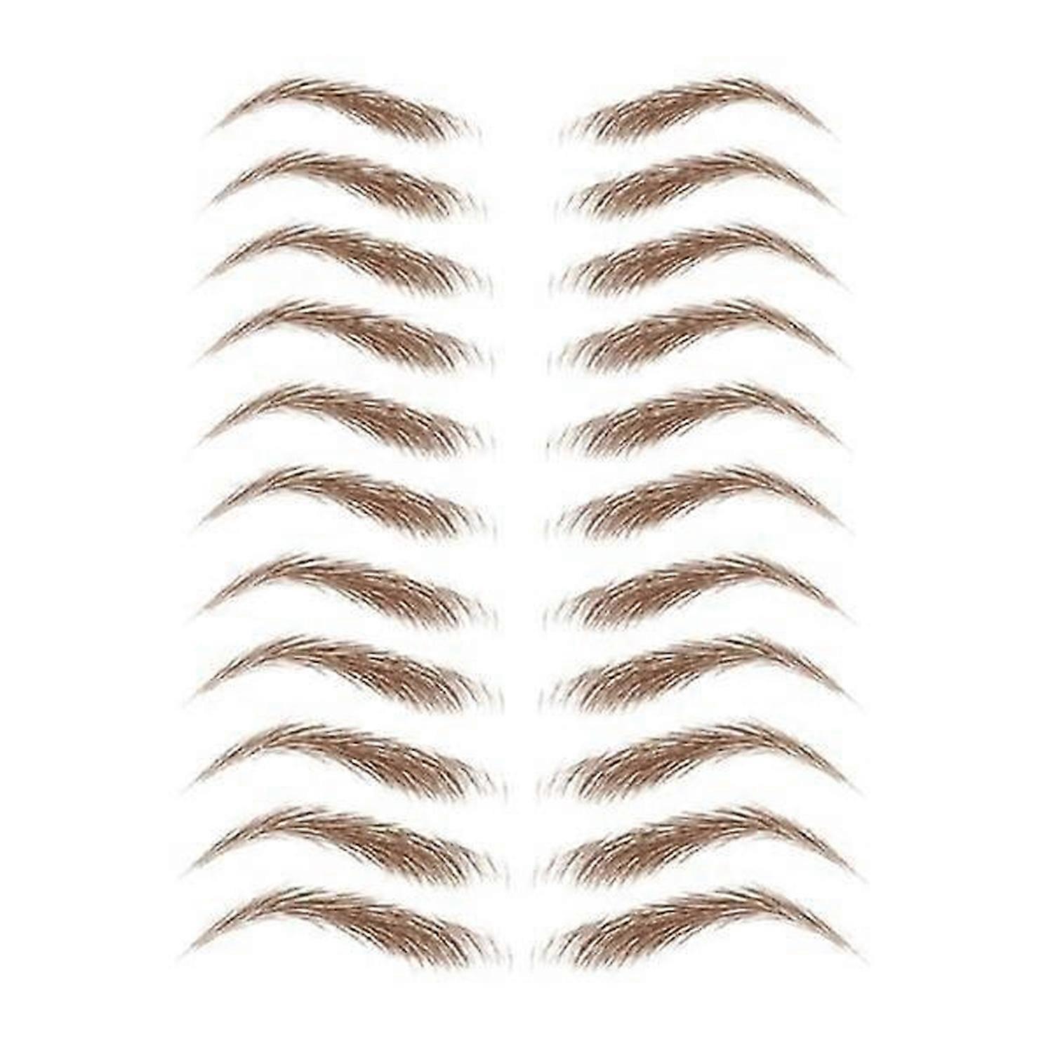 眉毛ステッカーフェイクタトゥーブラウン11ペア
