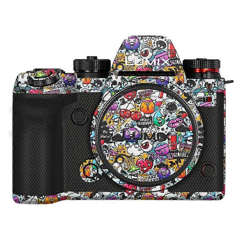 Camera Decal Skin Lumix S1M2 S1M2E Compatible, 3M Material Waterproof Sticker, Camera Protector Graffiti Cartoon