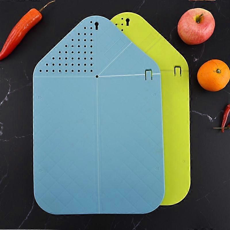 Ternel 2 Pack Durable Plastic Cutting Boards Multifunctional Non-Slip Chopping Boards for Dorm Office Kitchen