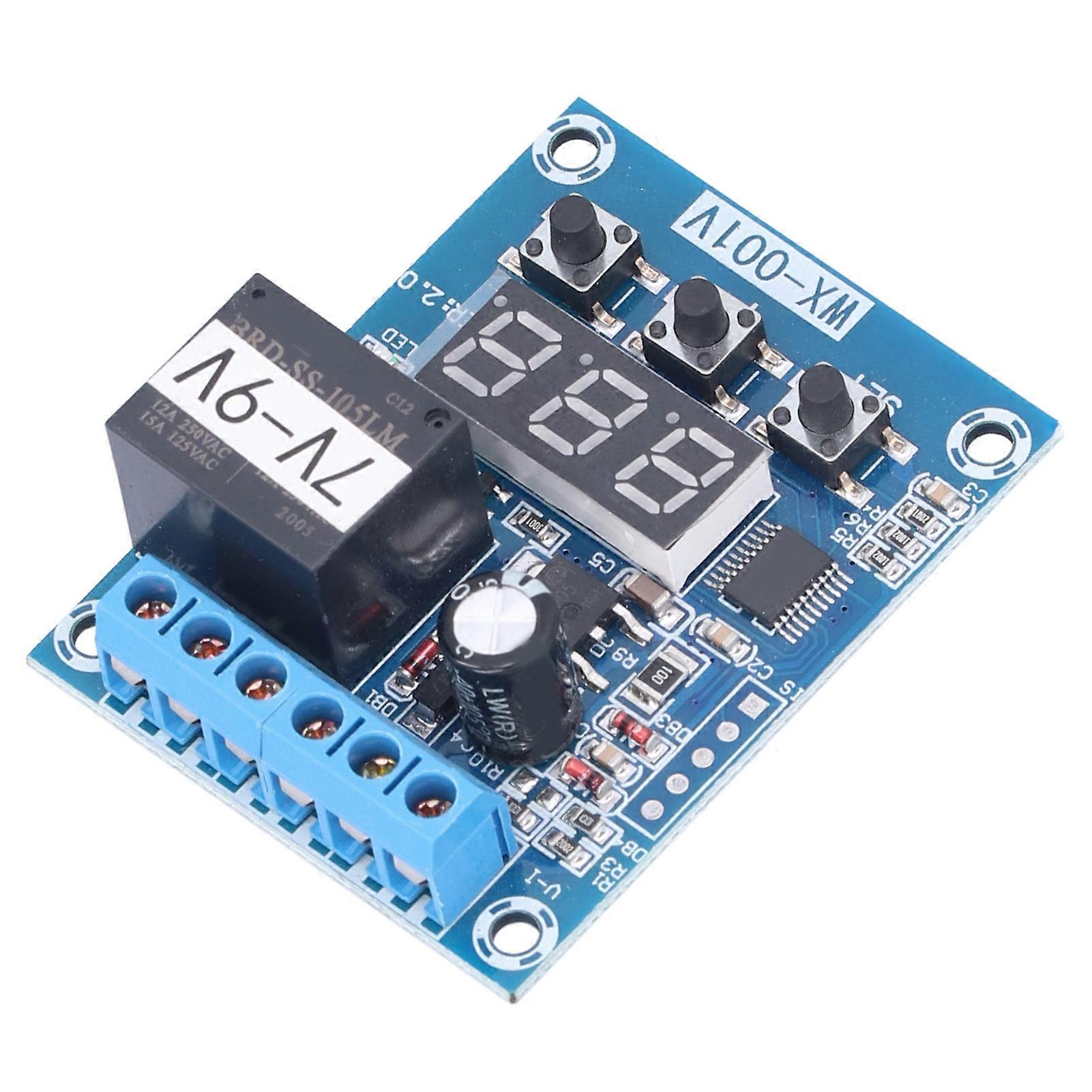 Voltage Detection Digital Delay Relay Module 7-9V Multi-Mode PCB