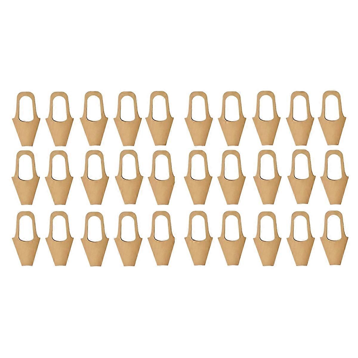 30pcs Kraft Paper Flower Wrapping Paper Gift Bags Bouquet Gift Bags Suitable for Thanksgiving Birthday Wedding Party