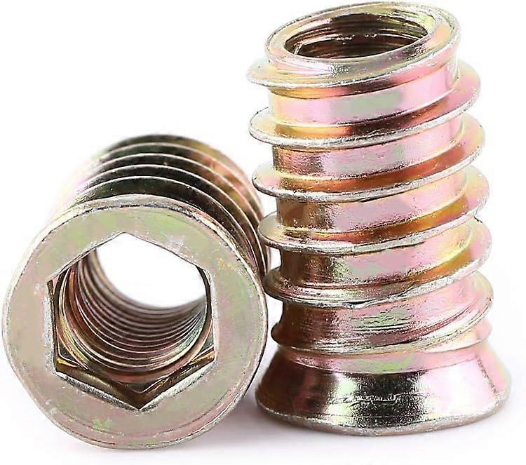 Pack of 20pcs M10 Zinc Alloy Threaded Hex Nut, Zinc Alloy Insert Nuts Assortment