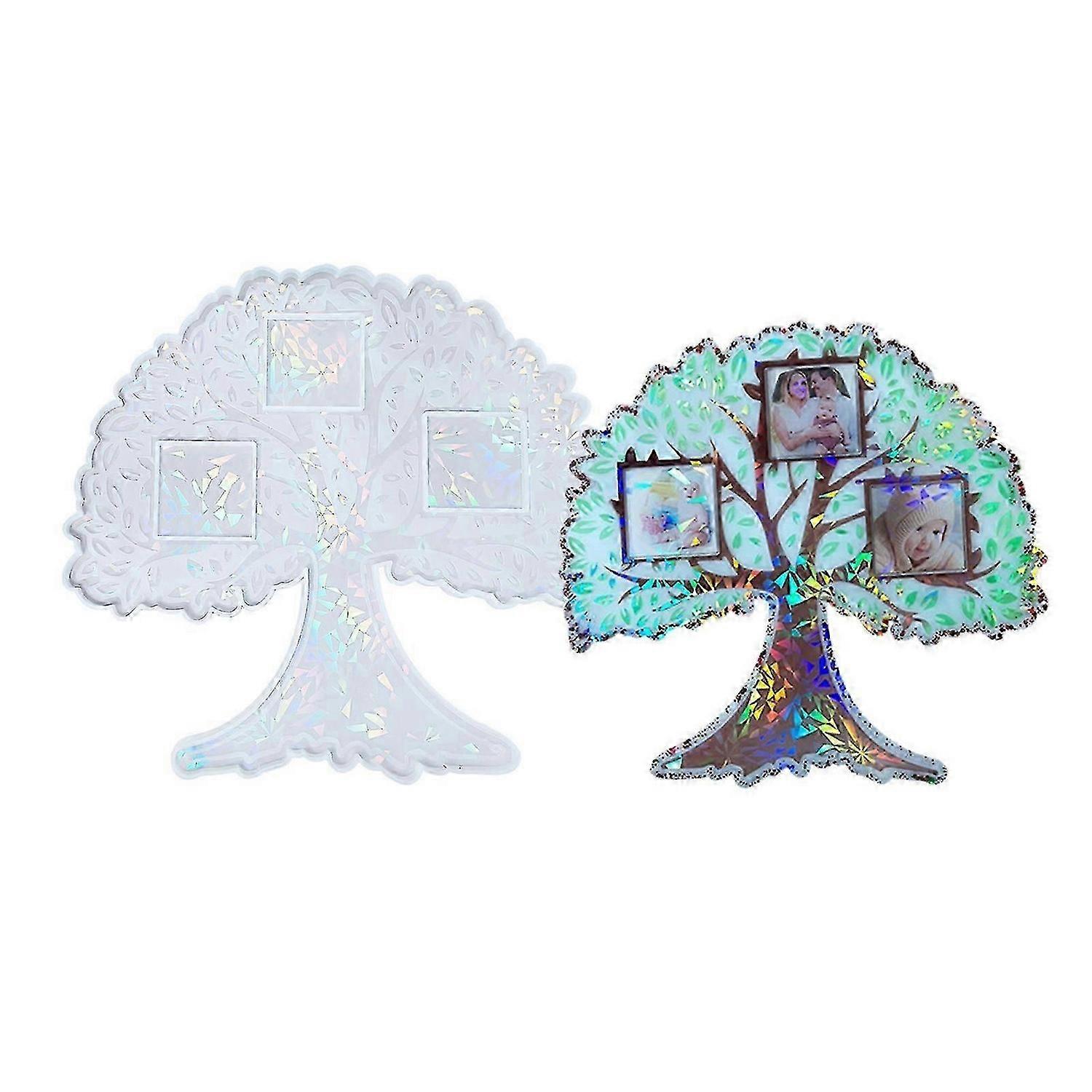 Tree Silicone Mold Photo Frame Resin Mold Wall Sticker Epoxy Casting Mould for