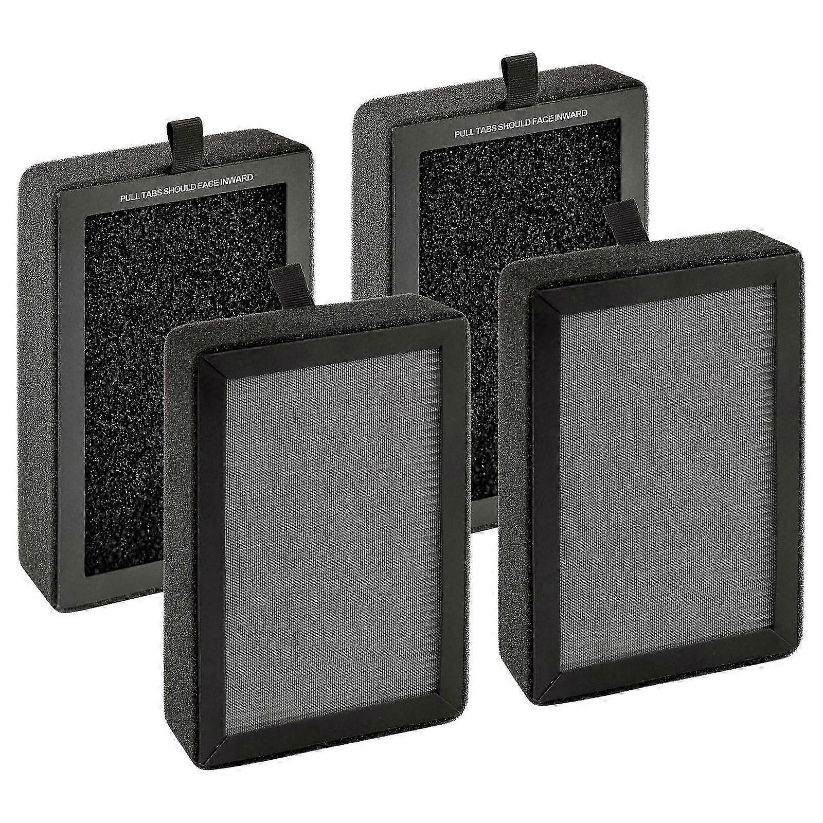 4 Pack LV-H128 Replacement Filter Compatible with LEVOIT LV-H128/ ROVACS (RV60)/ URVSAS (HM669A) Air Purifier