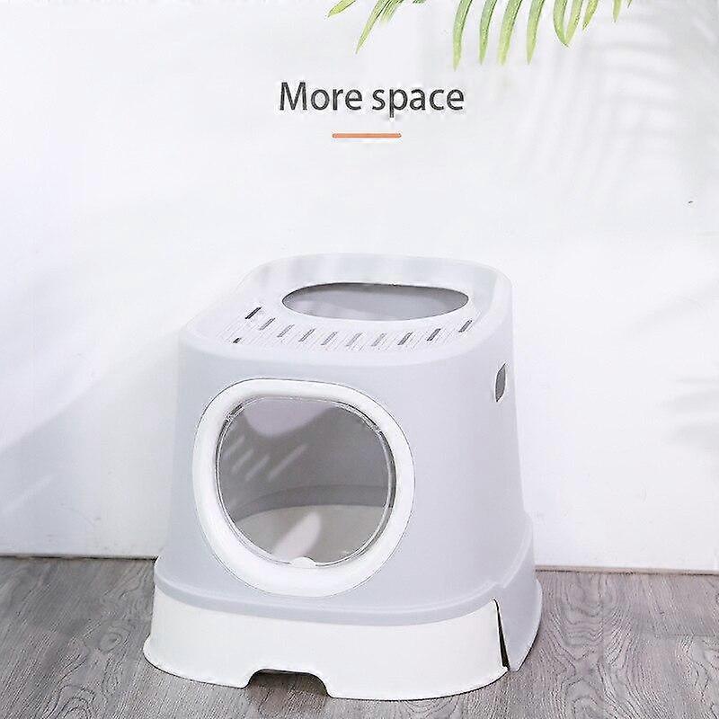 Cat Litter Box Fully Enclosed Litter Box Deodorant And Splash Proof Drawer Housebreaking